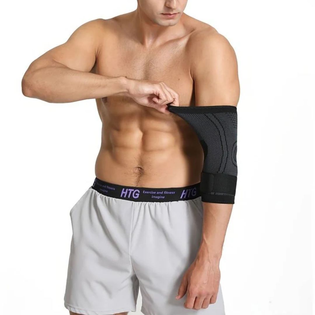 Armbågsstöd med kompression – perfekt mot tennisarmbåge