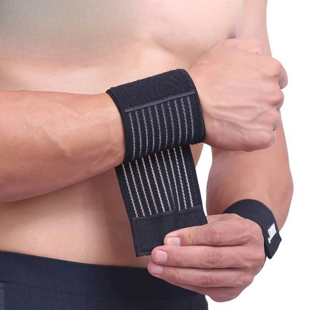 AOLIKES - sports handledsstöd - justerbar kompressionslinda