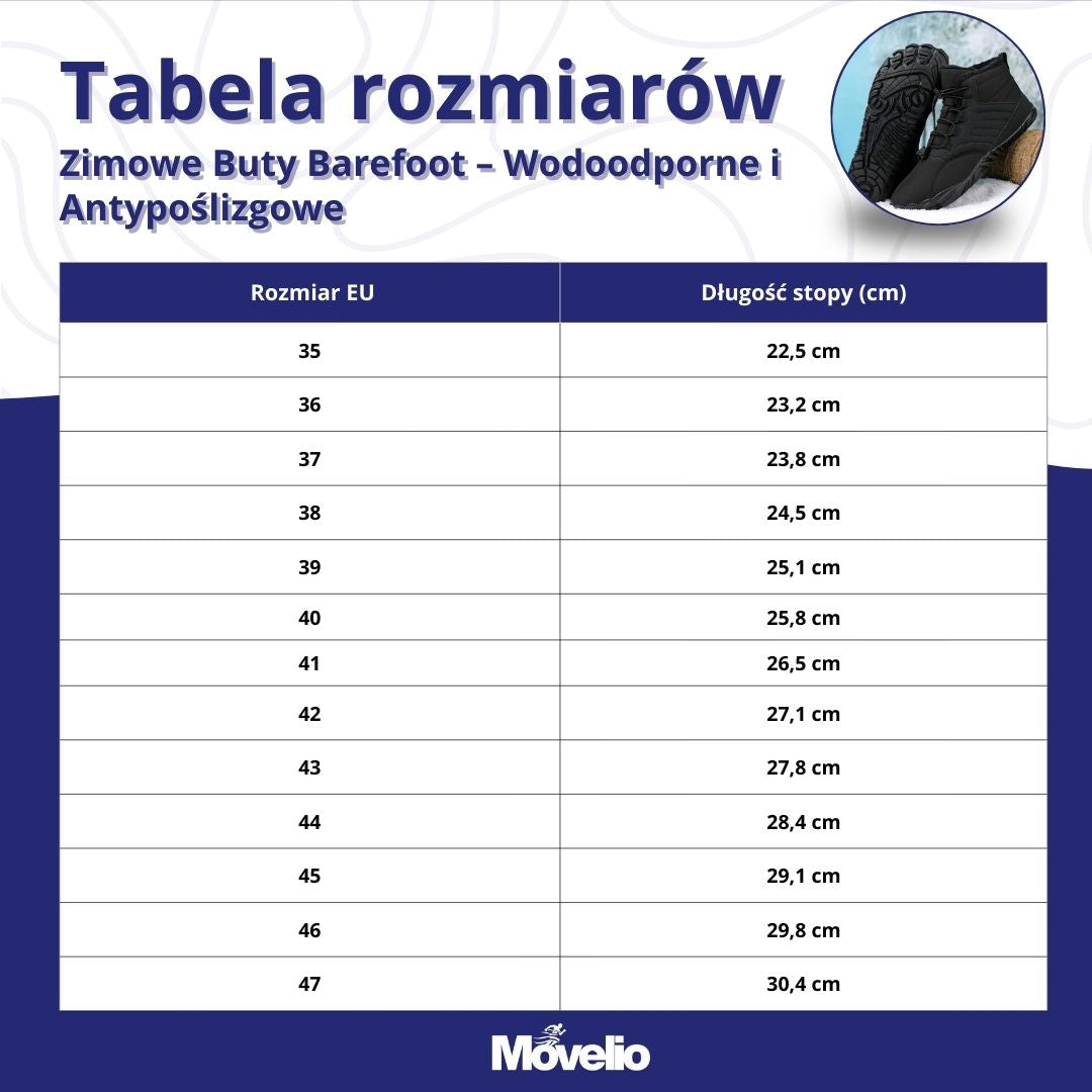 Zimowe Buty Barefoot – Wodoodporne i Antypoślizgowe
