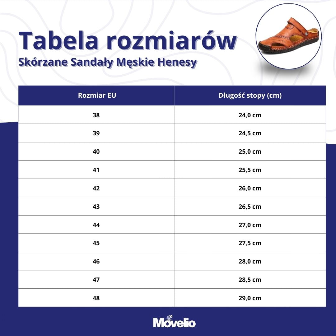 Skórzane Sandały Męskie Henesy