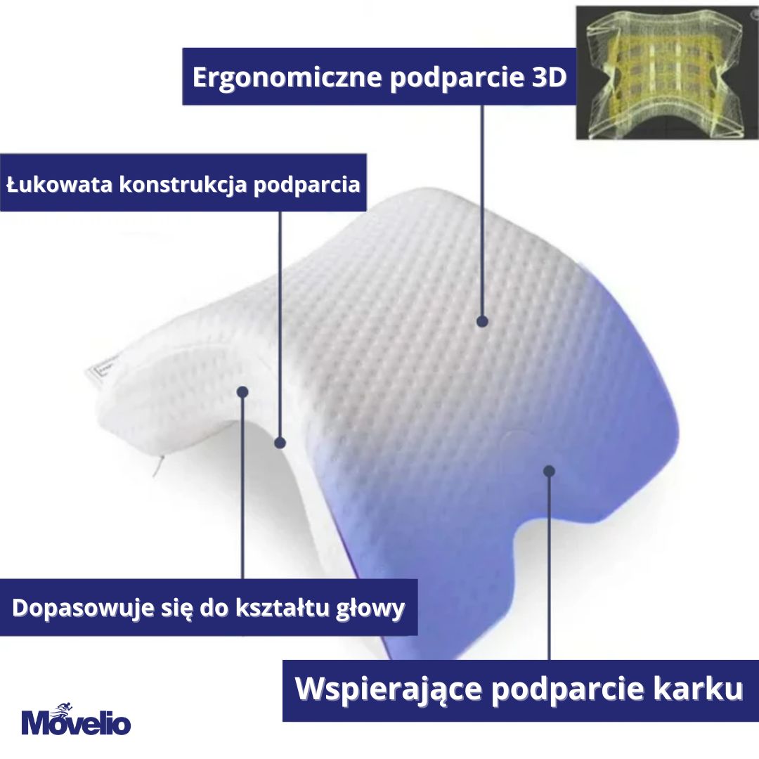 Poduszka na Ramię do Spania na Boku – Memory Foam