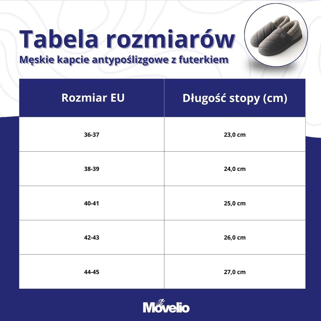 Męskie kapcie antypoślizgowe z futerkiem